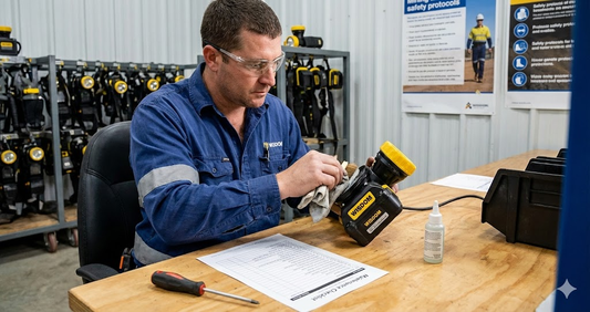 Mining cap lamp maintenance checklist for undergro   und safety