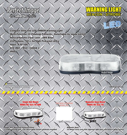 LED Amber Warning Light SBM - Perfect Image 